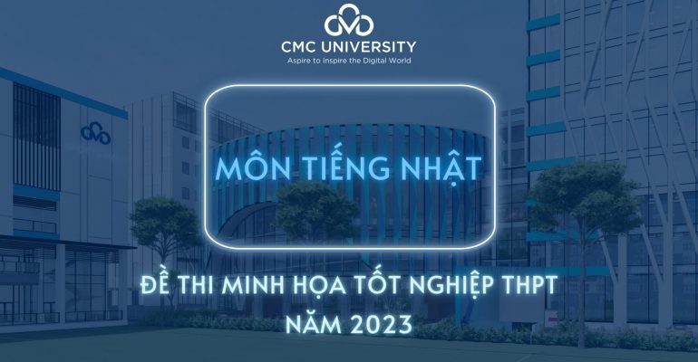 đề tiếng Nhật minh họa thpt 2023