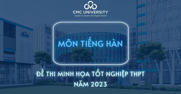 đề tiếng Hàn minh họa thpt 2023