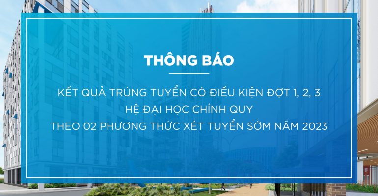 kết quả trúng tuyển sớm đánh phỏm
 2