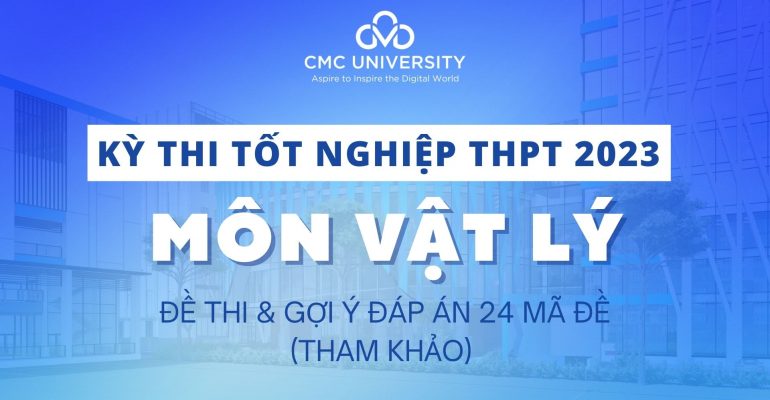 đề và đáp án thi tốt nghiệp thpt 2023 môn Vật Lý