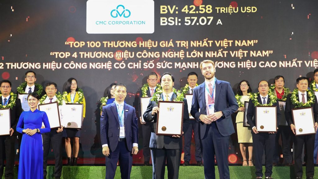 Tập đoàn CMC lọt Top 4 thương hiệu công nghệ giá trị nhất Việt Nam