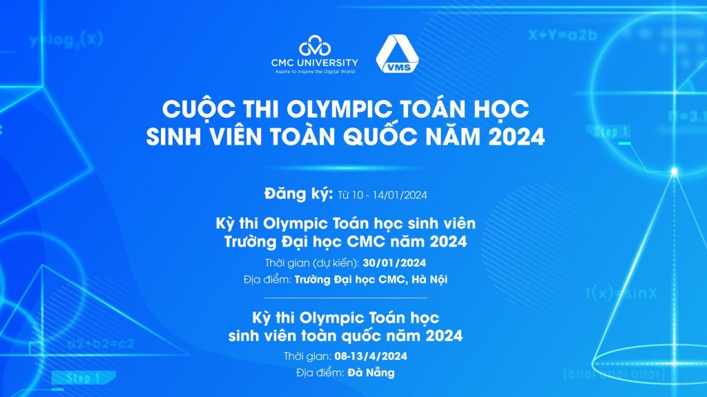 Thông báo Kỳ thi Olympic Toán học sinh viên đánh phỏm
 & Kỳ thi Olympic Toán học sinh viên toàn quốc năm 2024