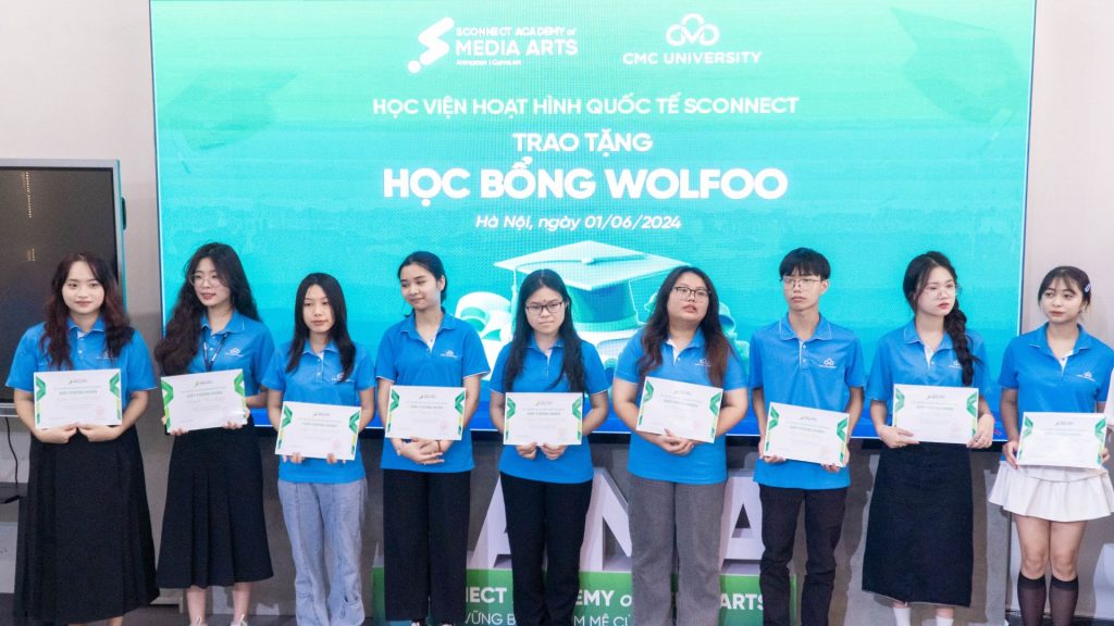 Sinh viên Khoa Mỹ thuật và Thiết kế nhận học bổng trị giá đến 100% học phí từ Học viện đào tạo Hoạt hình Quốc tế Sconnect